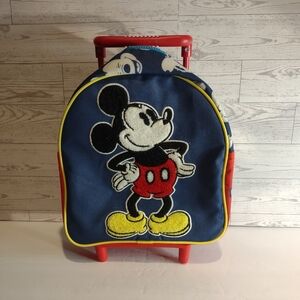 Disney Mickey Mouse child/toddler carry-on rolling backpack 12 x11x5 in